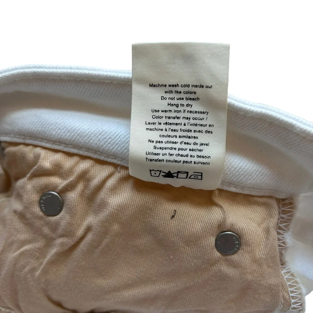 NEW! Rag & Bone Nina High Rise Ankle Skinny 5 Button White Jeans Size 31 - Picture 10 of 11